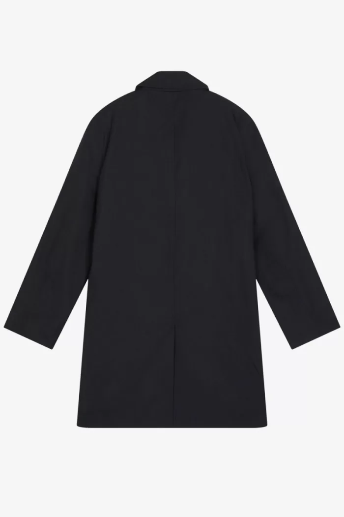 Fred Perry Concealed Placket Mac Men’s Parka Black | EPAFO4567