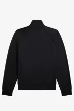 Fred Perry Contrast Panel Men’s Track Jackets Black | FUKLT7103