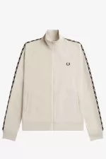 Fred Perry Contrast Tape Men’s Track Jackets Light Mint Black | TCSOY8127