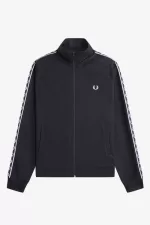 Fred Perry Contrast Tape Men’s Track Jackets Navy Navy | EYZSJ5862