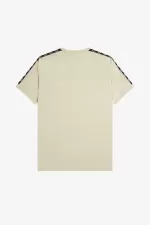 Fred Perry Contrast Tape Ringer Men’s T-Shirt Light Mint Black | OBDZG6390