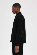 Fred Perry Cord Men’s Shirt Black | ZLURK1798