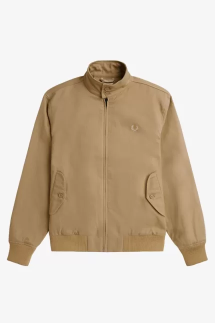 Fred Perry Corduroy Harrington Men’s Jackets Green | KWNEO9627