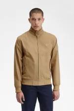 Fred Perry Corduroy Harrington Men’s Jackets Green | KWNEO9627