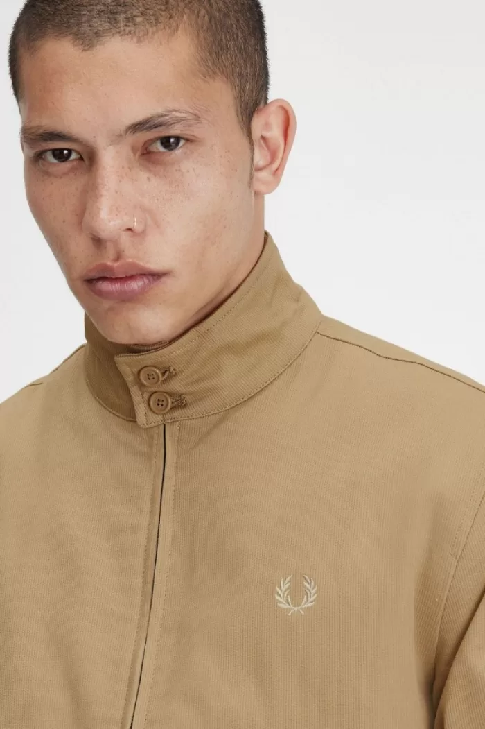 Fred Perry Corduroy Harrington Men’s Jackets Green | KWNEO9627