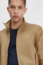 Fred Perry Corduroy Harrington Men’s Jackets Green | KWNEO9627