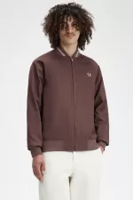 Fred Perry Corduroy Tennis Bomber Men’s Jackets Dark Red | LWXJZ0861