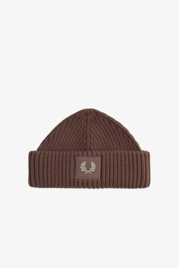 Fred Perry Cotton Rib Men’s Caps Dark Red Warm Grey | QSPNU4038