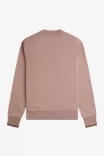 Fred Perry Crew Neck Men’s Sweatshirts Dark Pink | PBGNV7602