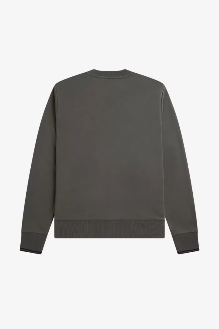 Fred Perry Crew Neck Men’s Sweatshirts Field Green | HPRTN2867