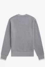 Fred Perry Crew Neck Men’s Sweatshirts Grey | SDJZX2618