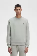 Fred Perry Crew Neck Men’s Sweatshirts Grey | YDXNZ0146