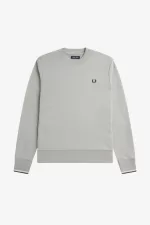 Fred Perry Crew Neck Men’s Sweatshirts Grey | YDXNZ0146