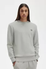 Fred Perry Crew Neck Men’s Sweatshirts Grey | ZITHA4281