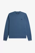 Fred Perry Crew Neck Men’s Sweatshirts Midnight Blue | MOHYB3084