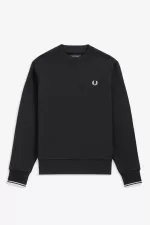 Fred Perry Crew Neck Men’s Sweatshirts Navy | NXGDY1497