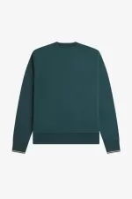 Fred Perry Crew Neck Men’s Sweatshirts Petrol Blue | GJZDA4710