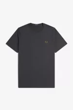 Fred Perry Crew Neck Men’s T-Shirt Anchor Grey Dark Coffee | QZWRM5604