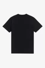 Fred Perry Crew Neck Men’s T-Shirt Black | DOUTL2153