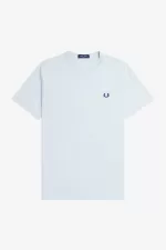 Fred Perry Crew Neck Men’s T-Shirt Light Aqua Midnight Blue | YEJRU8413