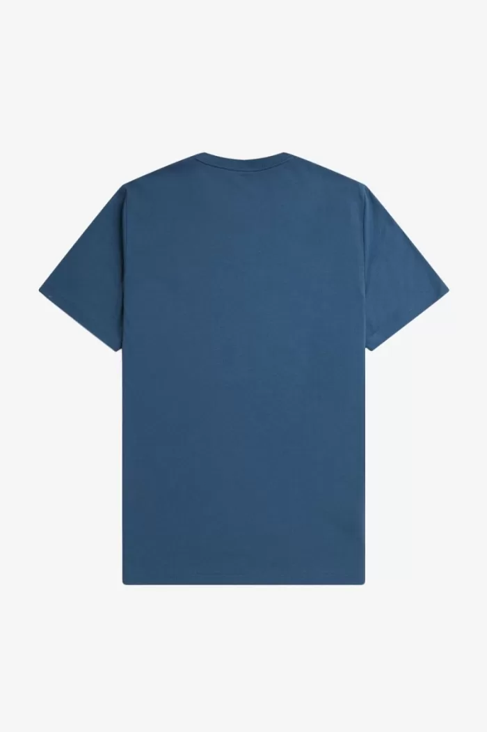 Fred Perry Crew Neck Men’s T-Shirt Midnight Blue Light Aqua | OQRTE2809