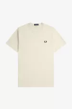 Fred Perry Crew Neck Men’s T-Shirt Oatmeal Black | UPGDQ5470