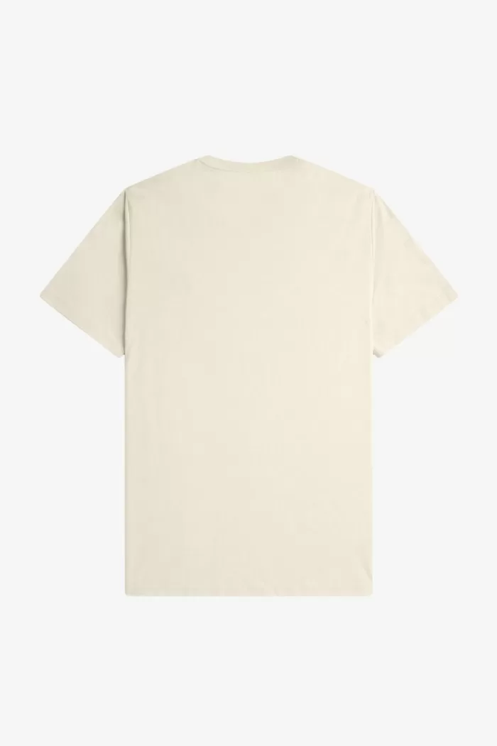 Fred Perry Crew Neck Men’s T-Shirt Oatmeal Black | UPGDQ5470