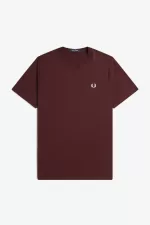 Fred Perry Crew Neck Men’s T-Shirt Oxblood Beige | AQSTI1325