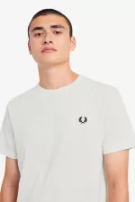 Fred Perry Crew Neck Men’s T-Shirt Snow White | ERHWV4658