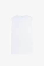 Fred Perry Crew Neck Vest Men’s T-Shirt White | LGWRS0529