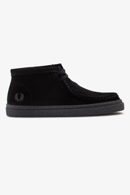 Fred Perry Dawson Mid Women’s Loafers Black | OCPXE4713