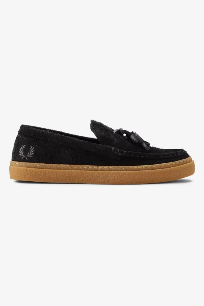 Fred Perry Dawson Tassel Men’s Loafers Black | QTZAE4297