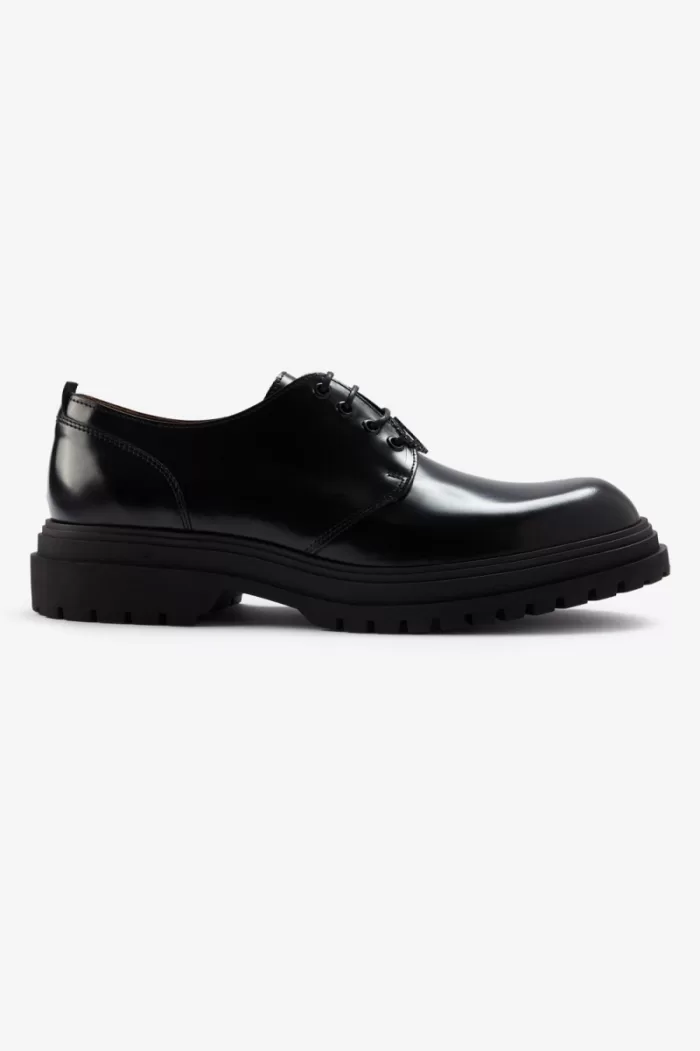 Fred Perry Derby Men’s Loafers Black | VDRZM5847