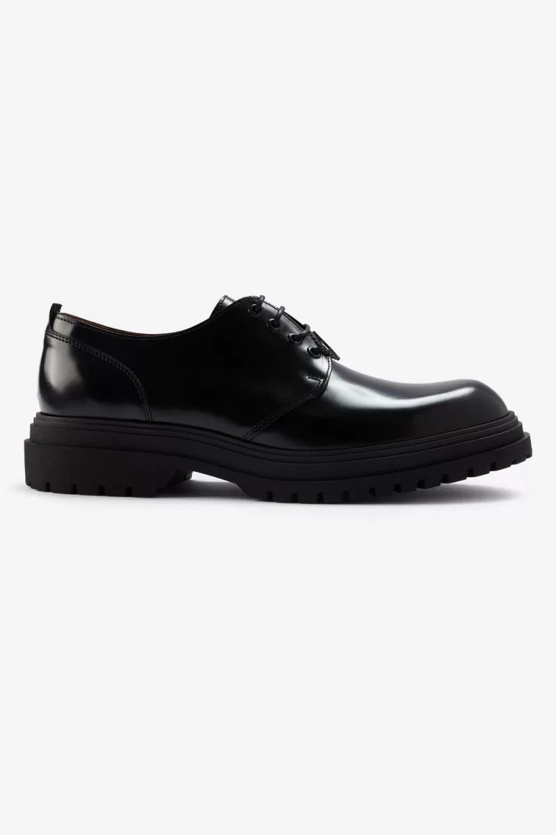 Fred Perry Derby Mens Loafers Black VDRZM5847 - Fred Perry Derby Men's Loafers Black | VDRZM5847