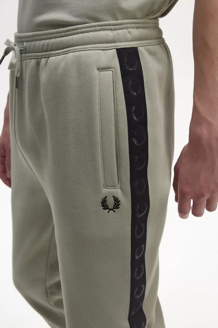 Fred Perry Embossed Tape Sweat Men’s Pants Mint | VWSBO9175