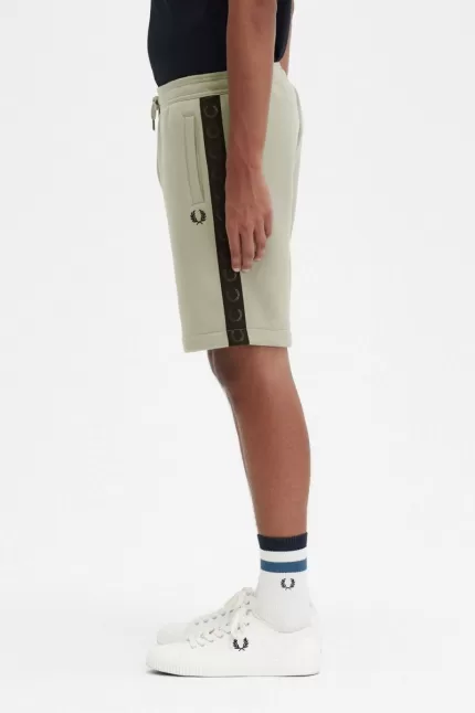 Fred Perry Embossed Tape Sweat Men’s Shorts Mint | LRUJX0163