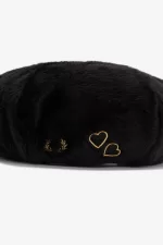 Fred Perry Embroidered Beret Women’s Hats Black | ALNWZ4931