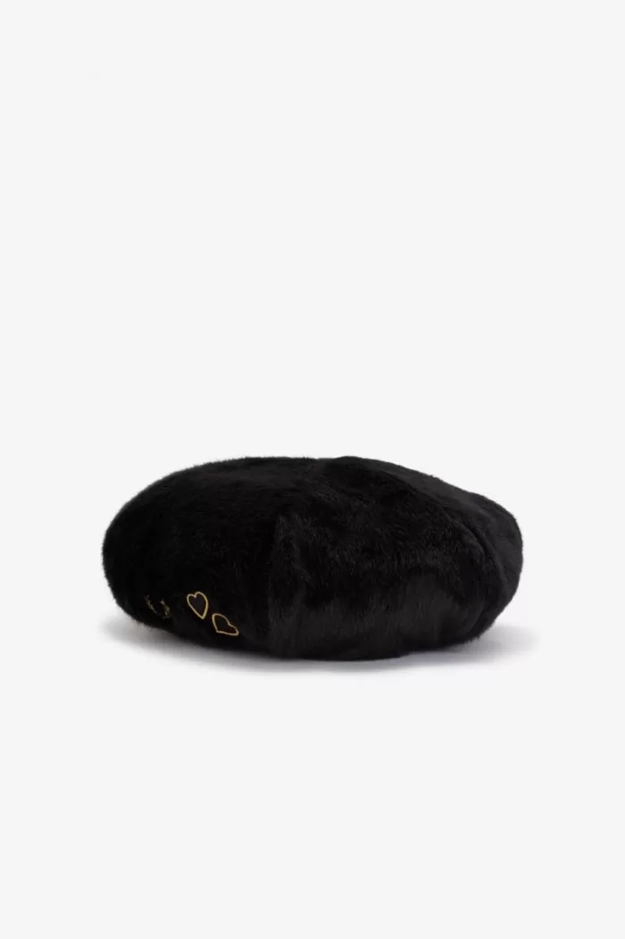 Fred Perry Embroidered Beret Women’s Hats Black | ALNWZ4931