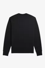 Fred Perry Embroidered Men’s Sweatshirts Black | EXBAK2098