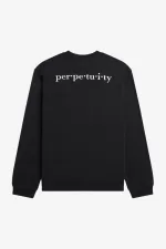 Fred Perry Embroidered Men’s Sweatshirts Black | GDUKA8649