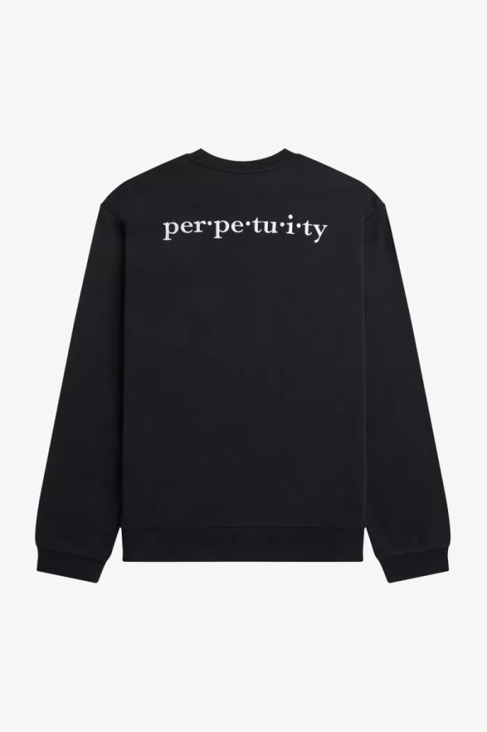 Fred Perry Embroidered Men’s Sweatshirts Black | GDUKA8649