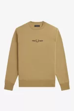 Fred Perry Embroidered Men’s Sweatshirts Green | IQOCD3706