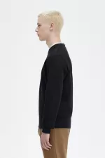 Fred Perry Embroidered Men’s Sweatshirts Navy | MULQJ7624