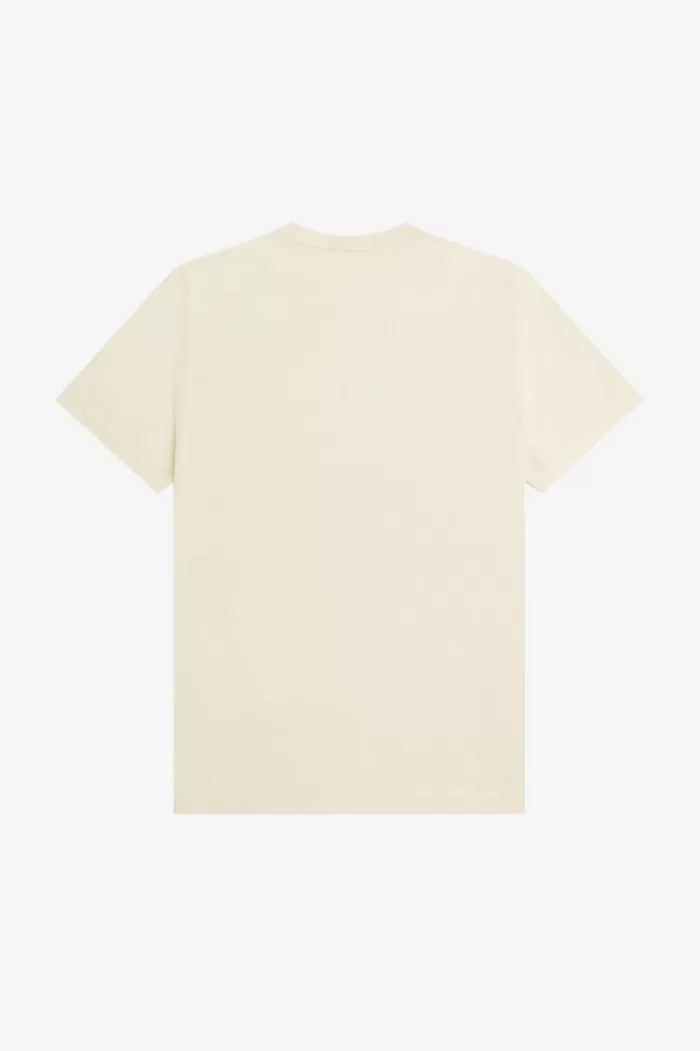 Fred Perry Embroidered Men’s T-Shirt Beige | CUEJY1865