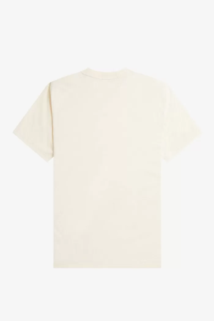 Fred Perry Embroidered Men’s T-Shirt Beige | SJFQH8671