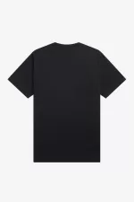 Fred Perry Embroidered Men’s T-Shirt Black | EBKTV6532