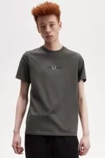 Fred Perry Embroidered Men’s T-Shirt Field Green | IOPBY1930