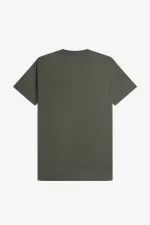 Fred Perry Embroidered Men’s T-Shirt Field Green | IOPBY1930