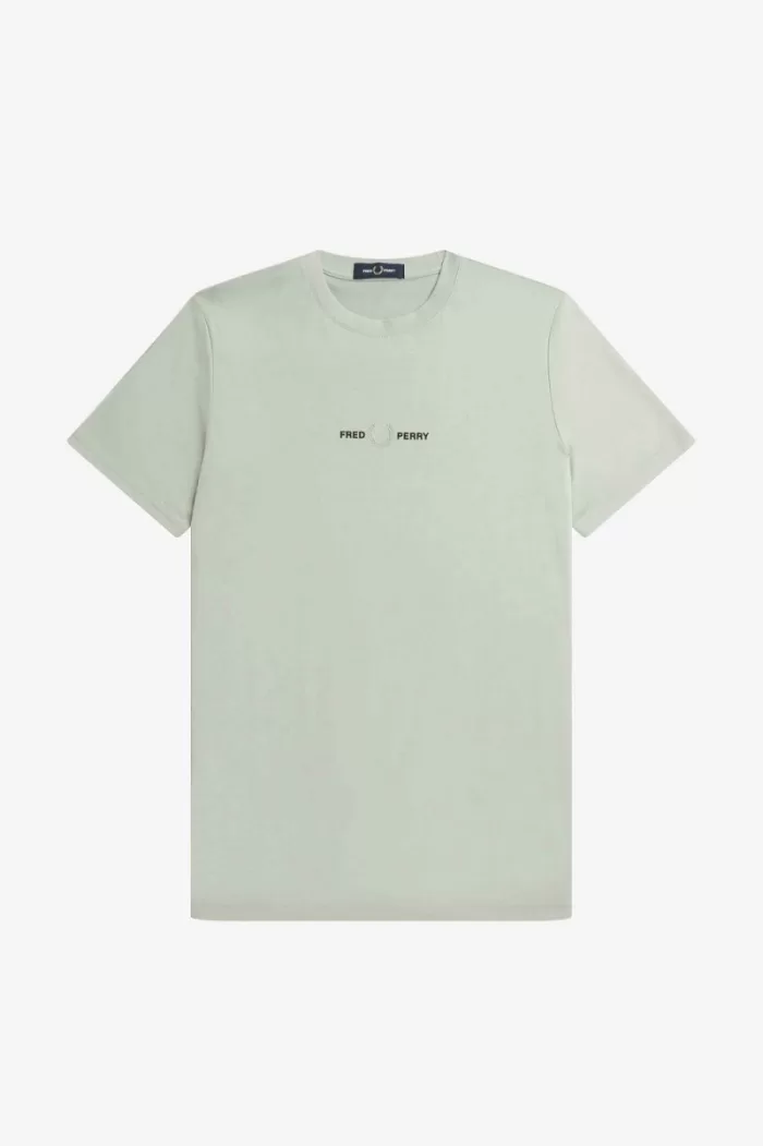 Fred Perry Embroidered Men’s T-Shirt Grey | DWAMX4210