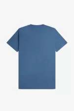 Fred Perry Embroidered Men’s T-Shirt Midnight Blue | QCHYJ9867